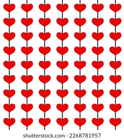 Papel de textura de fondo de corazones rojos. 