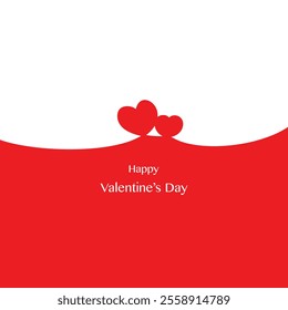 Red hearts background valentines day