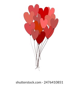 Red Hearts Ballons- symbol of great love