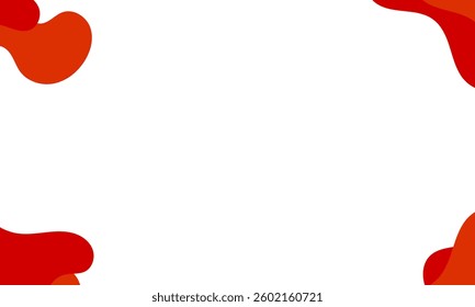 red hearts border background abstract