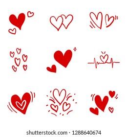 red hearts collection