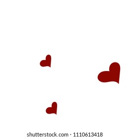 Red hearts confetti background. Falling vector background. Red and pink explosion of hearts for wedding invitation or anniversary greeting card. Valentine celebration template. Romantic illustration.