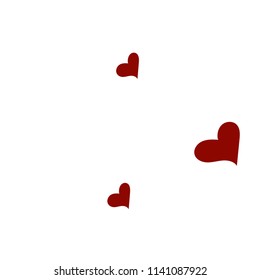 Red hearts confetti background. Falling vector background. Red and pink explosion of hearts for wedding invitation or anniversary greeting card. Valentine celebration template. Romantic illustration.