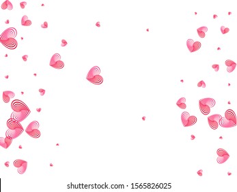 Red hearts flying wallpaper pattern. Social media like vector symbols. Modern wedding invitation card background. Party decor hearts flying beautiful banner backdrop.