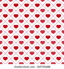 red hearts and lines design