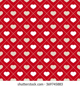 red hearts and lines design