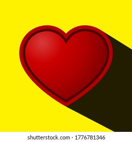 Logo de Red Hearts Love Flat