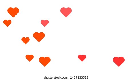 Icono de corazones rojos. vector sobre fondo blanco. diseño de plantilla de corazones rojos para medios sociales y decoración moderna, diseño de plantilla de ilustración de arte.