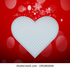 Red hearts on the festive background. Heart vectors. 3D vector. Different icon. Shadows and flares. A lot of cute images. 