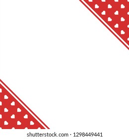 Red Hearts Seamless Love Background Pattern for Valentine's or Mother's Woman day for banner romantic cards wrapping paper decoration . Birthday , wedding and marriage designs.