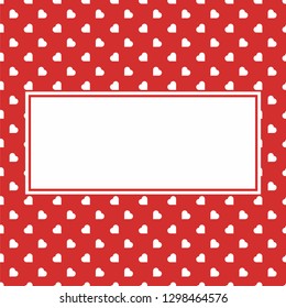 Red Hearts Seamless Love Background Pattern for Valentine's or Mother's Woman day for banner romantic cards wrapping paper decoration . Birthday , wedding and marriage designs.