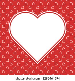 Red Hearts Seamless Love Background Pattern for Valentine's or Mother's Woman day for banner romantic cards wrapping paper decoration . Birthday , wedding and marriage designs.