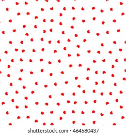 Red hearts seamless pattern love background