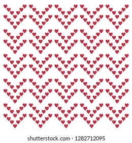 Red hearts seamless pattern. Vector illustration love seamless pattern. Vector