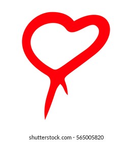 Red hearts set, Valentine day love adult xxl vintage wedding  invitation design logo