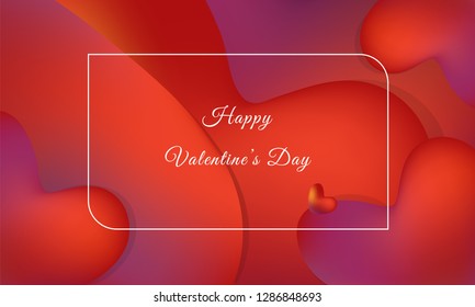 red hearts shade vector background