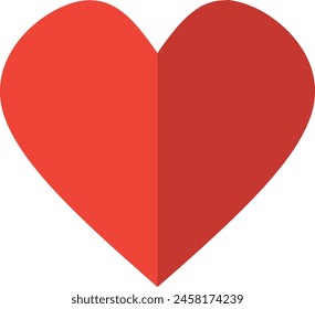 red hearts shape icon design, red love shape element design