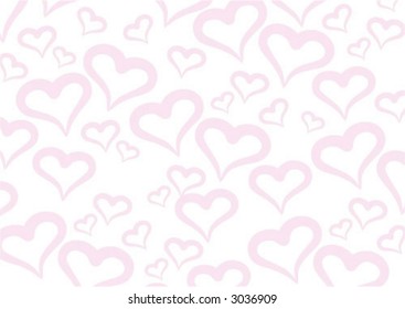 Red hearts for Valentines Day