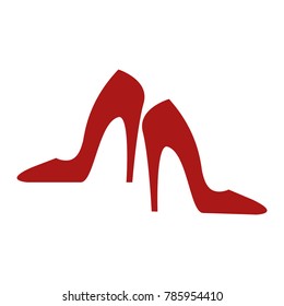 Red heels icon