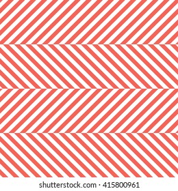 Red Herringbone Fabric Seamless Pattern in Vector