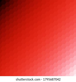 Red hexagon background. Geometric abstraction
