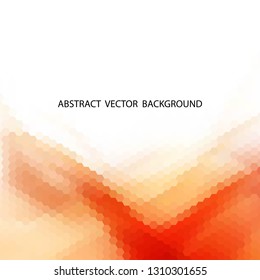 red hexagon background. polygonal style. presentation template