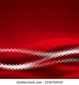 Red hexagon background. Presentation template. Vector background.
