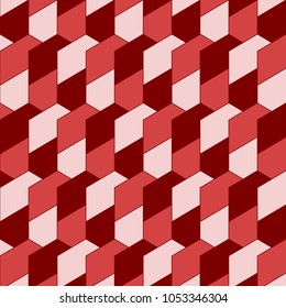  Red hexagon overlap Background