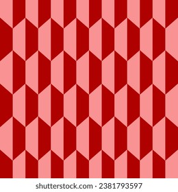 Red hexagon seamless background use for background design, print, social networks, packaging, textile, web, cover, banner and etc.
