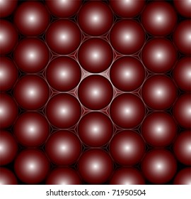 red hexagonal  pattern