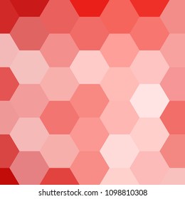 Red hexahedrons. Creative geometric illustration in origami style. A new texture for the design. Mosaic template for the background of the trade mark