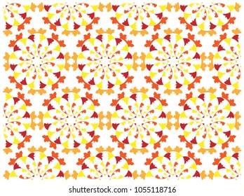 red hibiscus flower pattern