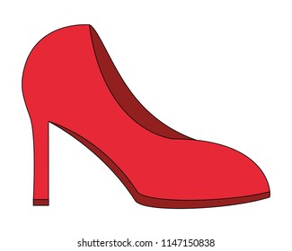 red high heeled shoe accessory