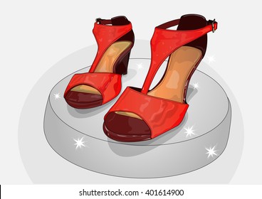 red high heels