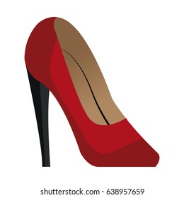 Red high heels accessory elegant