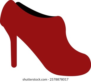 Red High Heels Shoes Illustration