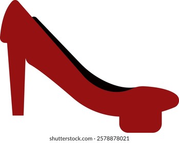 Red High Heels Shoes Illustration