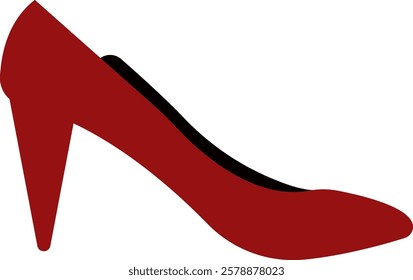 Red High Heels Shoes Illustration