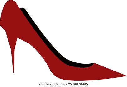 Red High Heels Shoes Illustration