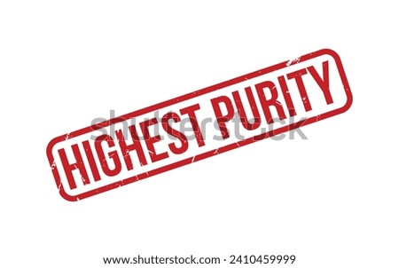 Red Highest Purity Rubber Stamp Seal Vector