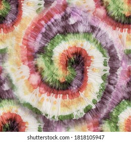 Red Hippie Tie Dye Swirl. Spiral Paint. Seamless Abstract Circle. Circle Fabric Batik. Vector Dyed Repeat. White Seamless Pattern. Multi Swirl Background. Saturated Maroon Tie Dye. Spiral Old Pattern