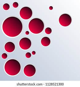 Red Holes Background