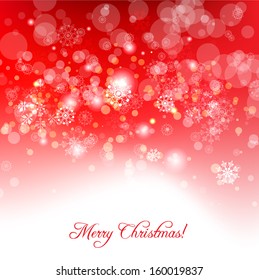 Red holiday background with place for text