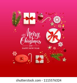Red holiday card