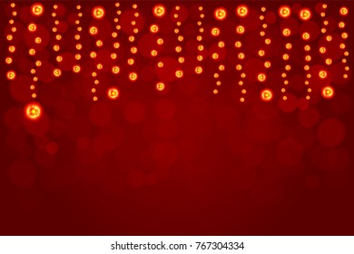 Red holiday concept background with space for text. illustration vector.