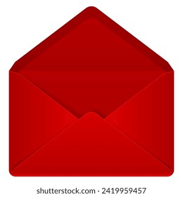 red holiday envelope vector illustration