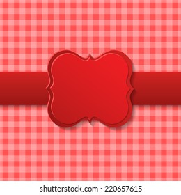Red holiday paper design. There is place for your text.