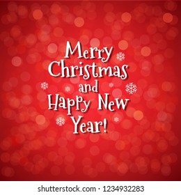 Red Holidays Background With Gradient Mesh, Vector Illustration