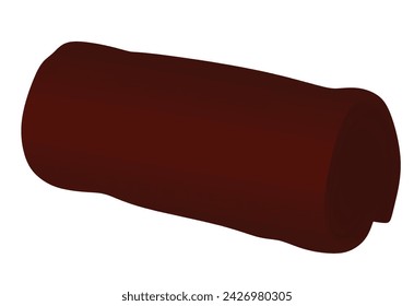 Red  home blanket. vector illustration