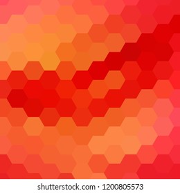 red honeycomb. modern layout for advertising